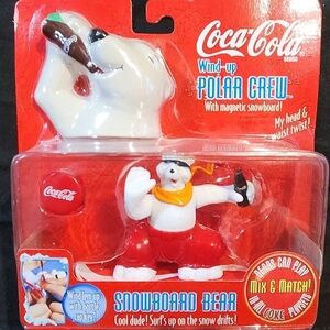 Coca Cola Polar Crew Snowboard Bear - Red and White